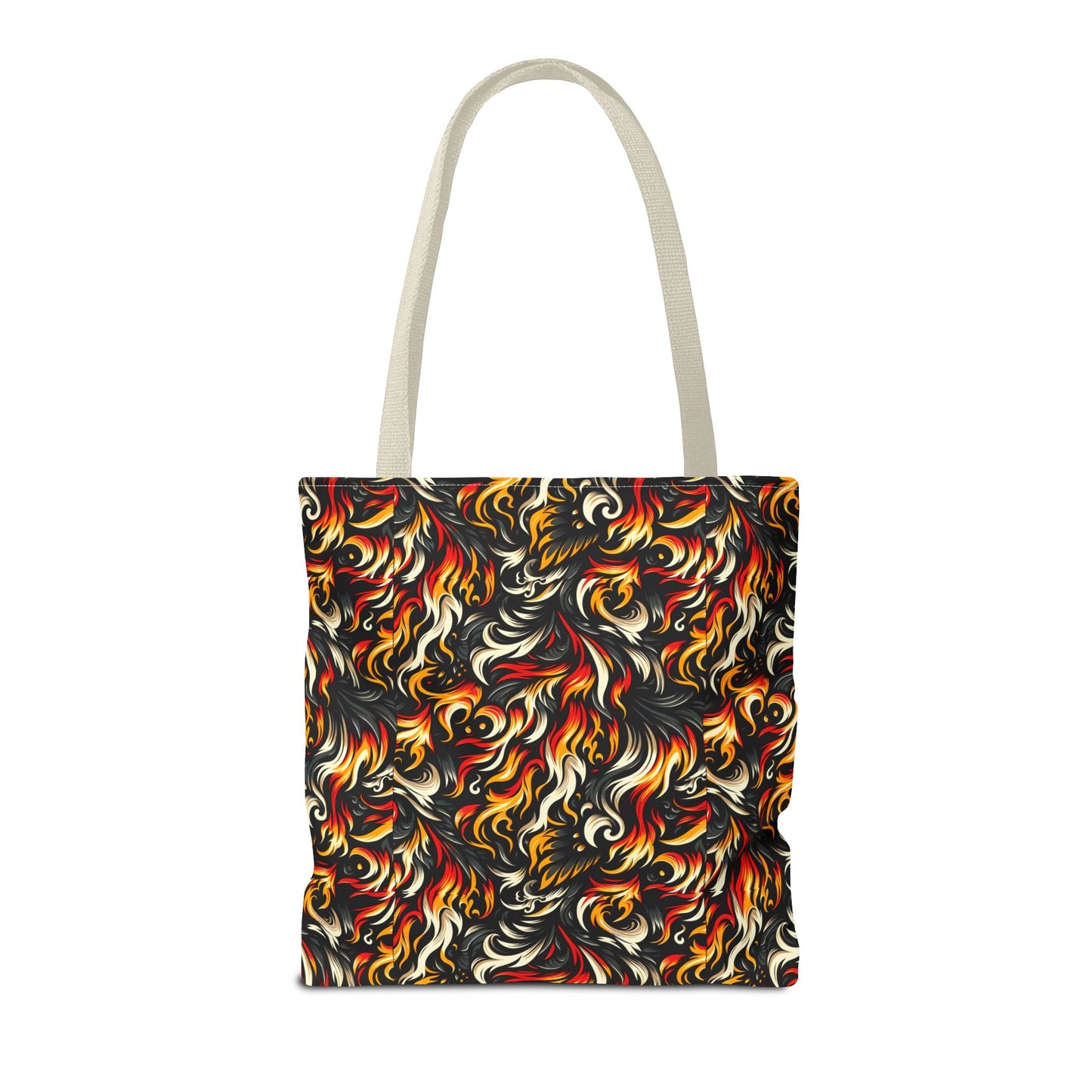 Fire & Flames Bold Streetwear Statement Tote Bag - 8404 Design-55