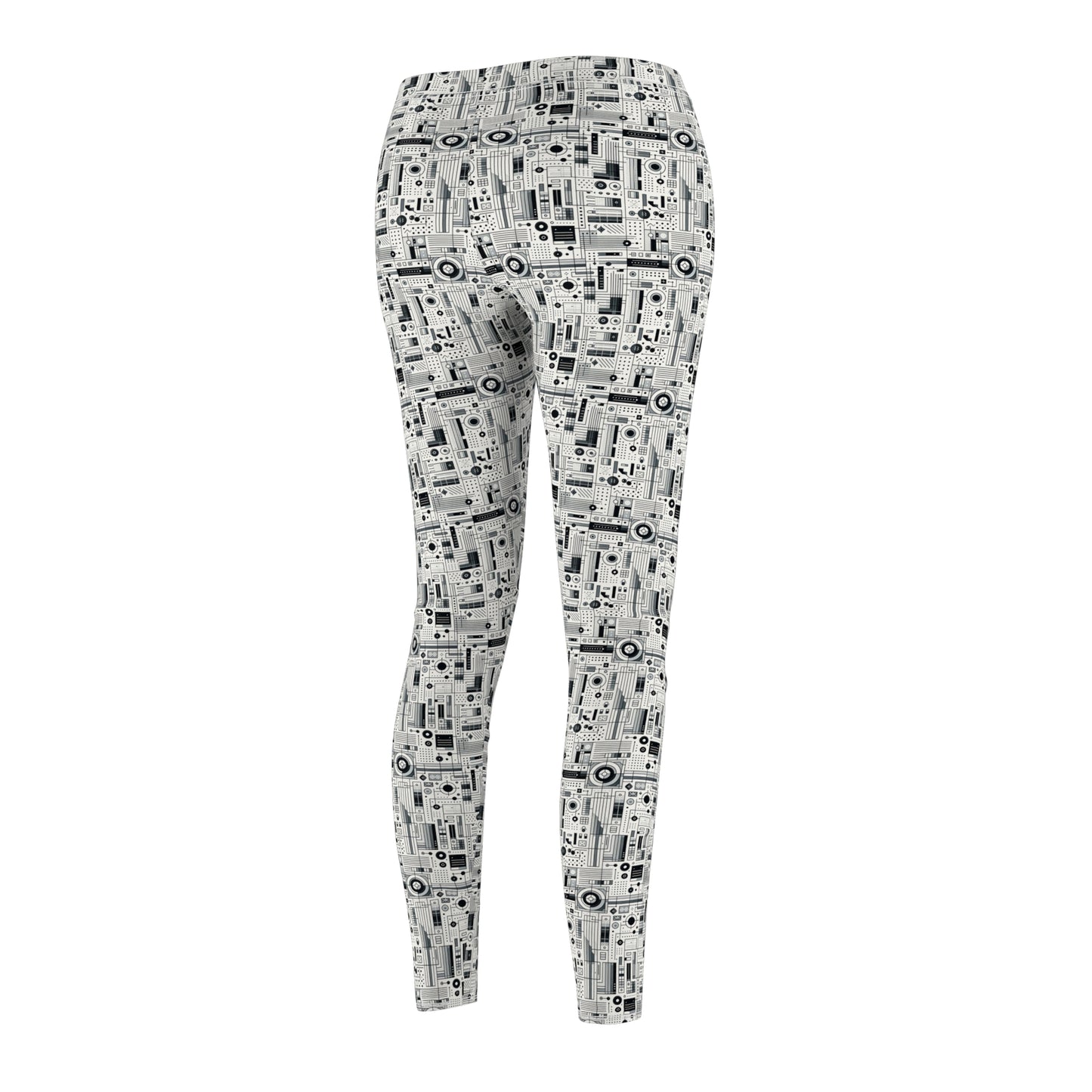 Digital Minimalism Minimalist Tech Women's Cut & Sew Casual Leggings - 8404 Design-53