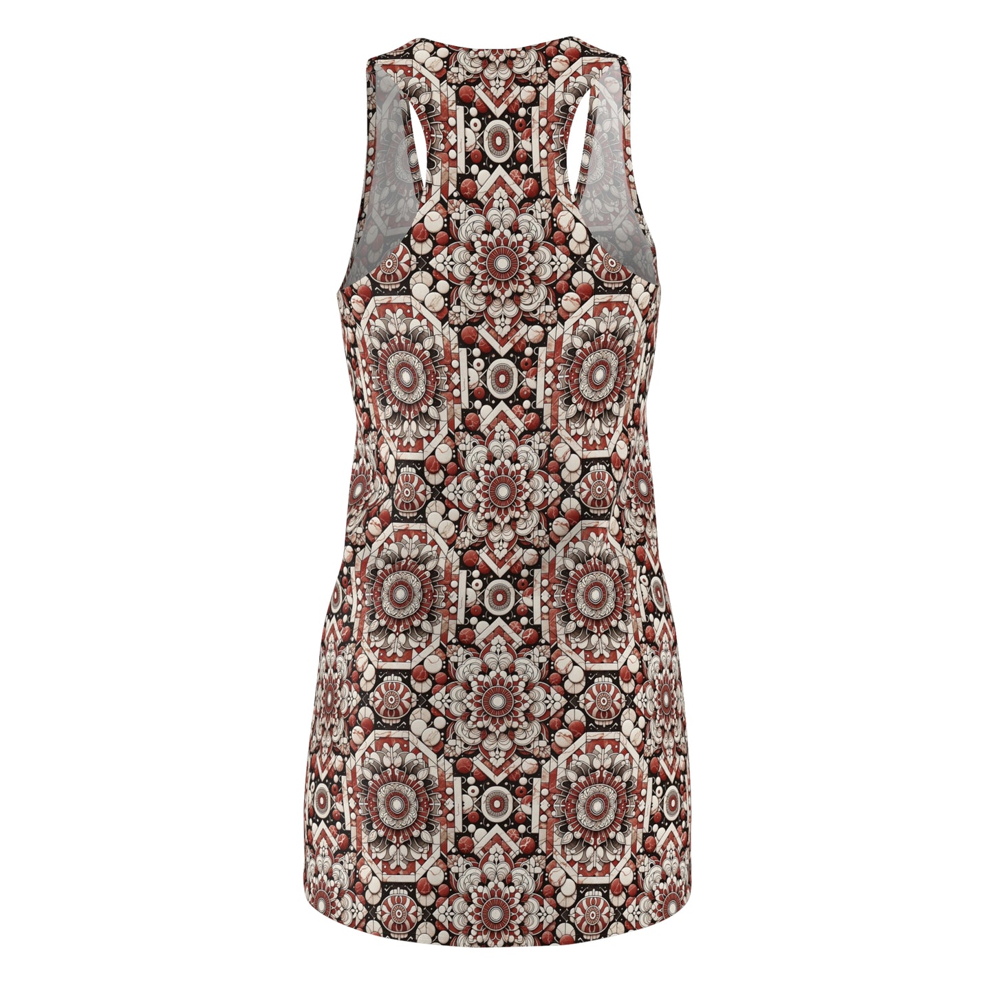 Neo Jomon Sculptural Aesthetics Artisanal Streetwear Women's Cut & Sew Racerback Dress - 8404 Design-55