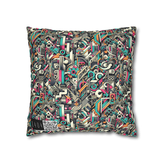 Digital Street Art Urban Street Style Spun Polyester Square Pillowcase - 8404 Design-74