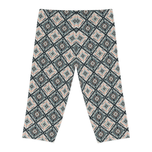 Tech Minimalism Minimalist Tech Women's Capri Leggings - 8404 Design-60