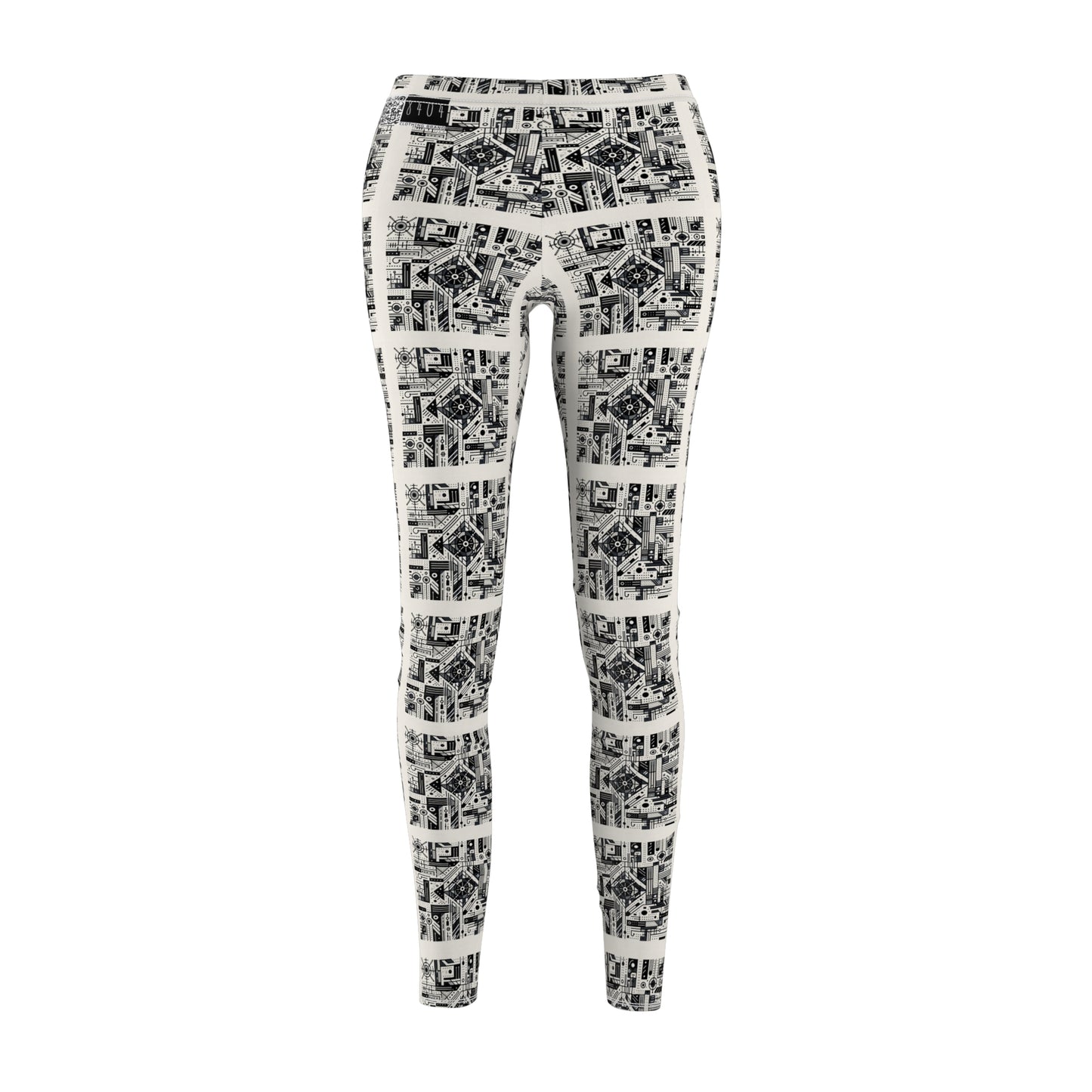 Digital Minimalism Minimalist Tech Women's Cut & Sew Casual Leggings - 8404 Design-47