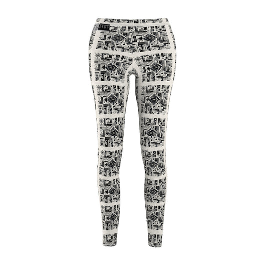 Digital Minimalism Minimalist Tech Women's Cut & Sew Casual Leggings - 8404 Design-47