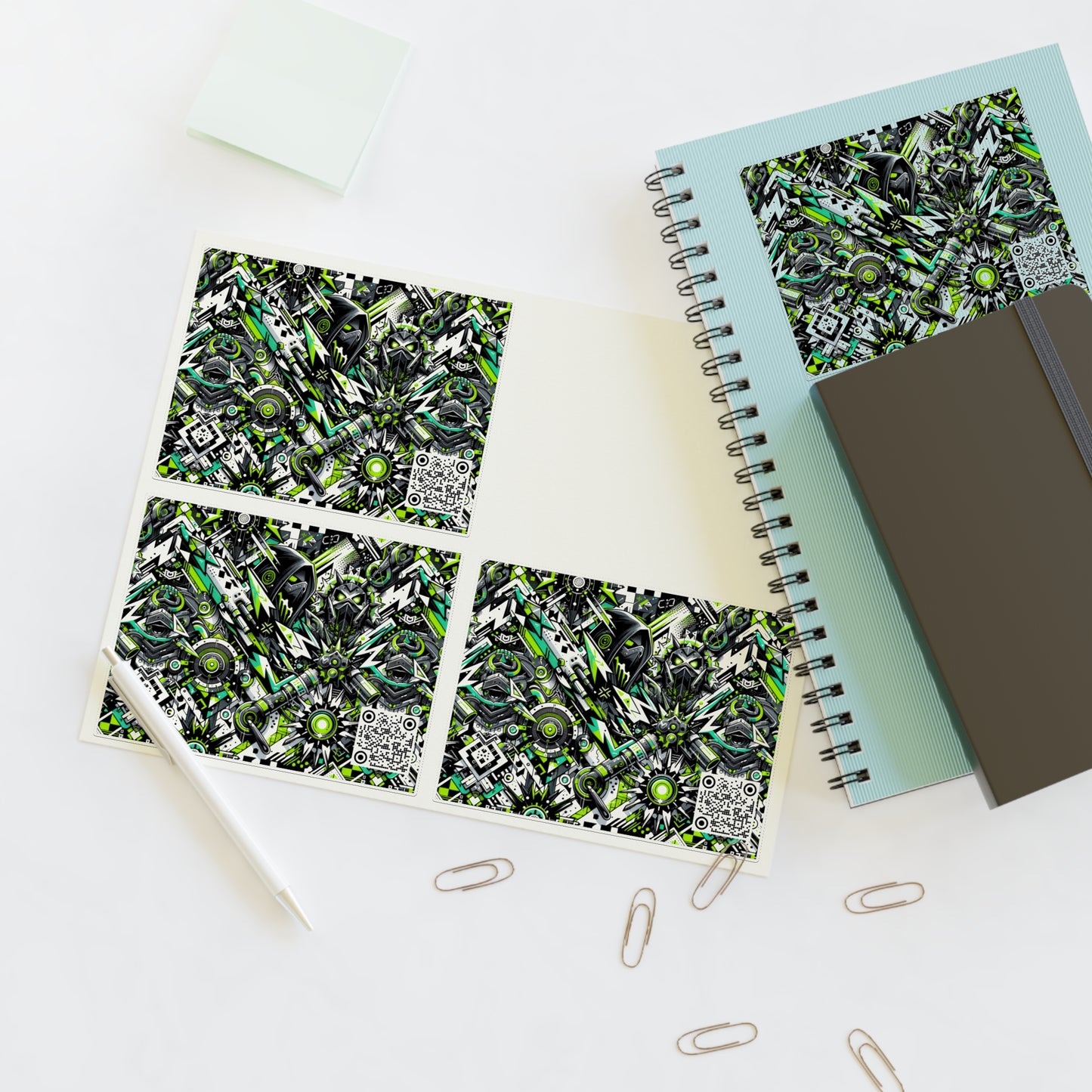 Graffiti Tech Fusion Bold Streetwear Fusion Sticker Sheets - 8404 Design-50
