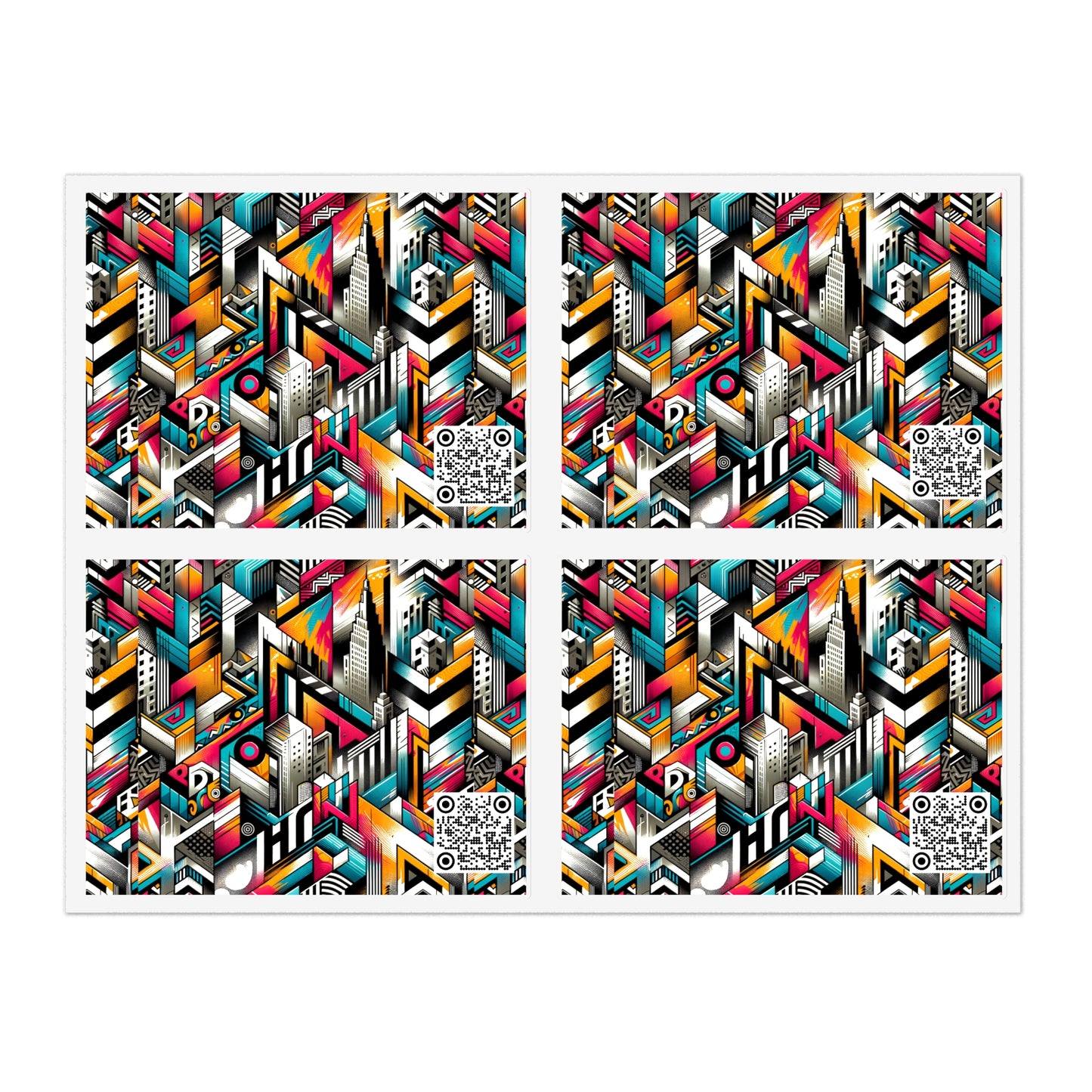 Graffiti Revival Urban Street Art Sticker Sheets - 8404 Design-62