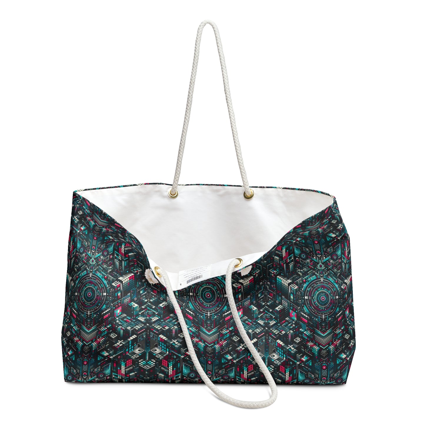 Digital Rebellion Tech-Inspired Streetwear Weekender Bag - 8404 Design-54