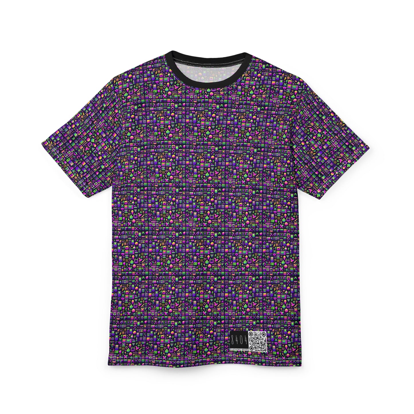 Digital Nostalgia Remix Modern Vintage Fusion Unisex Cut & Sew Tee - 8404 Design-49