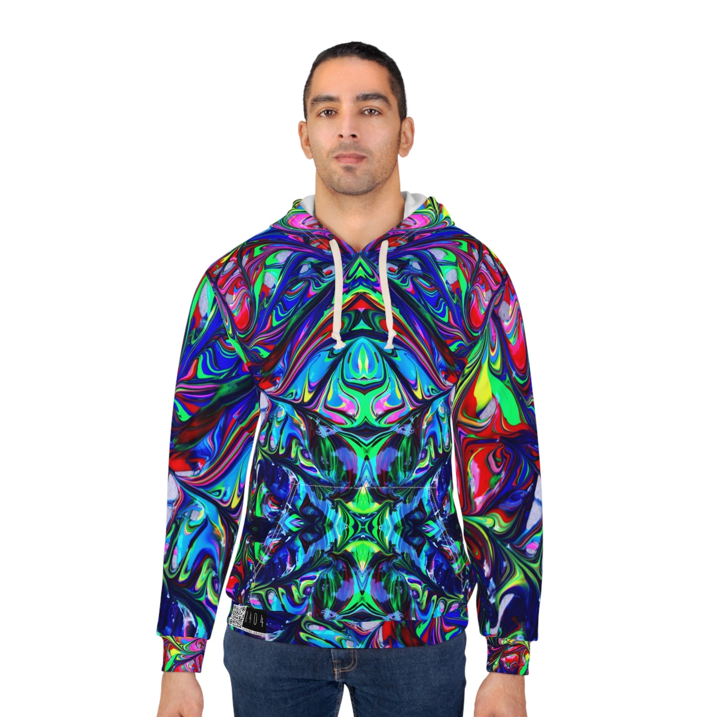 8404 Fashion Pullover Hoodie - "abstract Liquid" - Men - Women - Unisex - Xs/s/m/l/xl/2xl