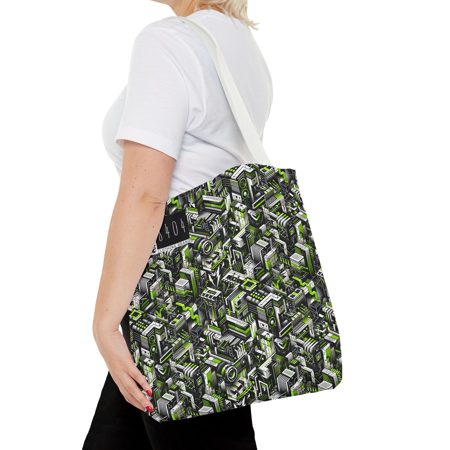 Graffiti Tech Fusion Bold Streetwear Fusion Tote Bag - 8404 Design-53