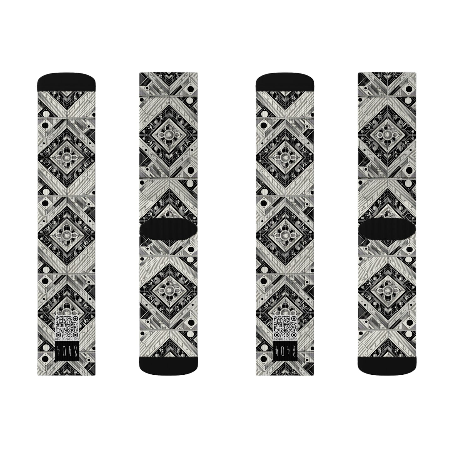 Tech Minimalism Minimalist Tech Sublimation Socks - 8404 Design-54