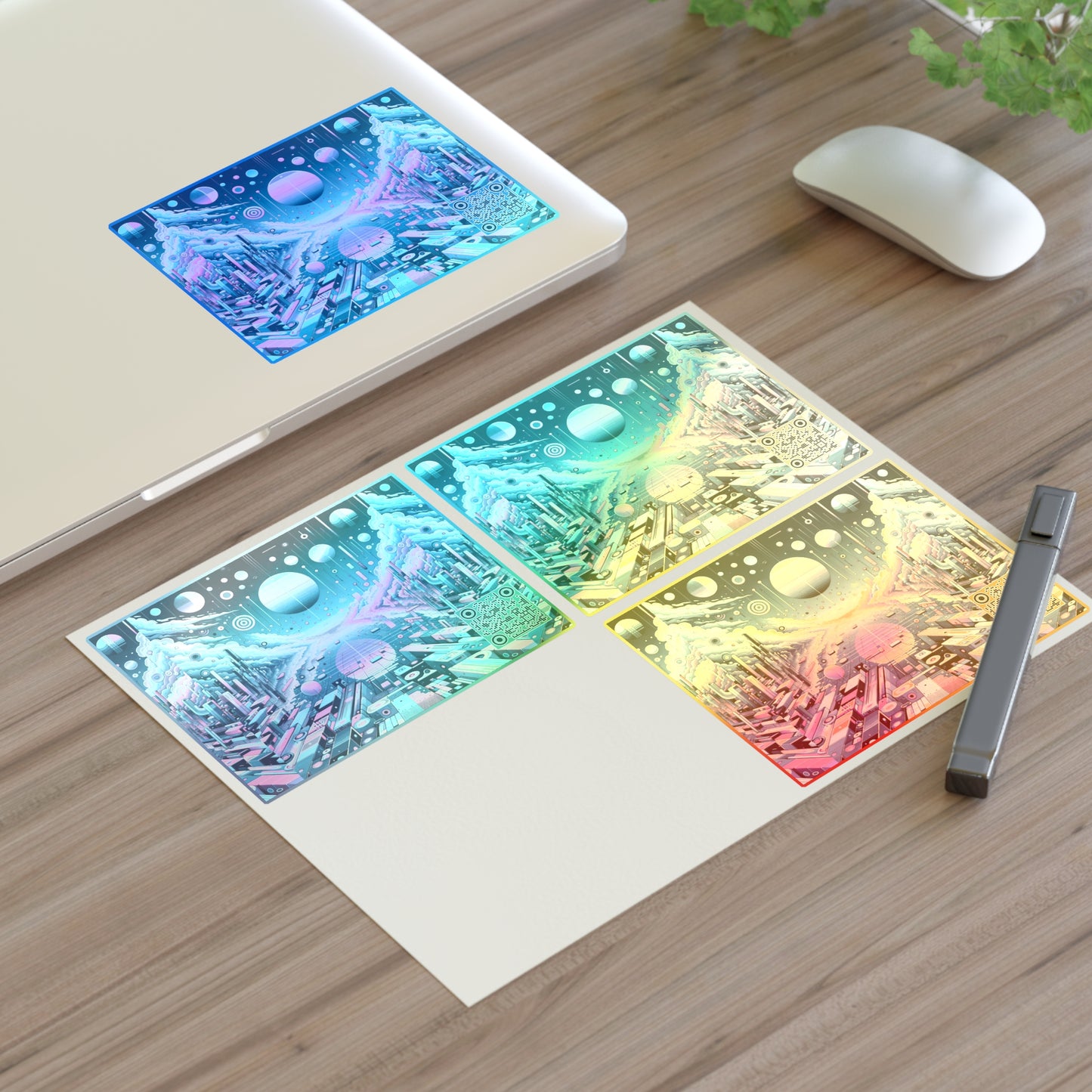 Digital Dreamscapes Digitally-Inspired Streetwear With a Dreamy, Surreal Twist Sticker Sheets - 8404 Design-61