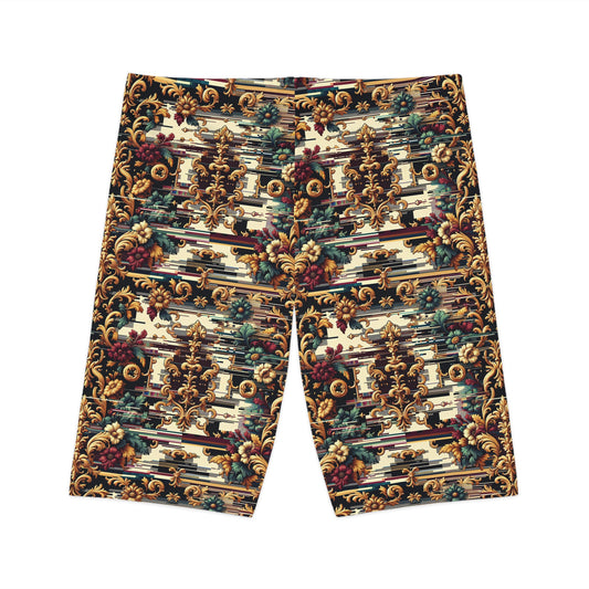 Digital Renaissance Modern Baroque Fusion Women's Bike Shorts - 8404 Design-63
