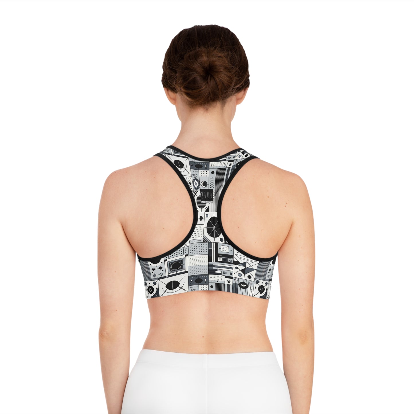 Digital Minimalism Minimalist Tech Sports Bra - 8404 Design-65