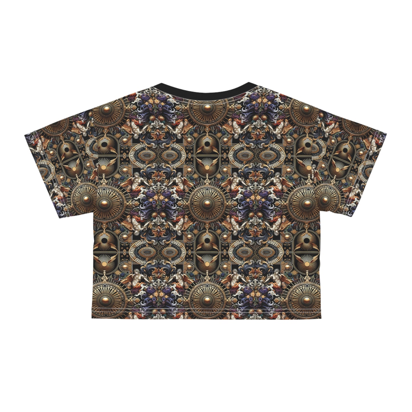 Digital Renaissance Luxurious Streetwear Inspired By Classical Art With a Modern Twist Crop Tee - 8404 Design-55