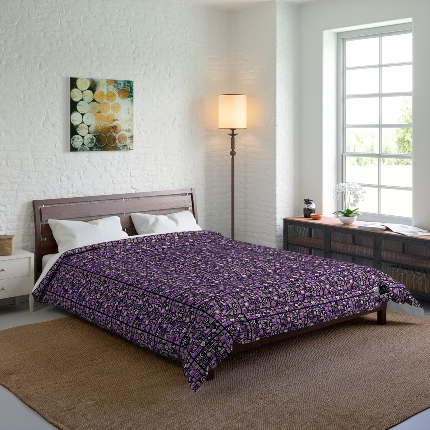 Digital Nostalgia Remix Modern Vintage Fusion Comforter - 8404 Design-54