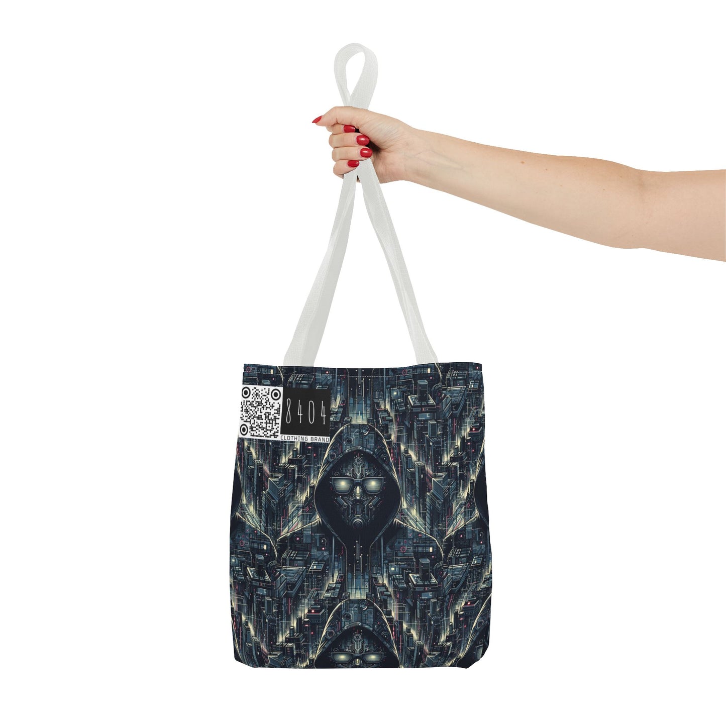 Tech Noir Aesthetics Sleek Tech Streetwear Tote Bag - 8404 Design-56