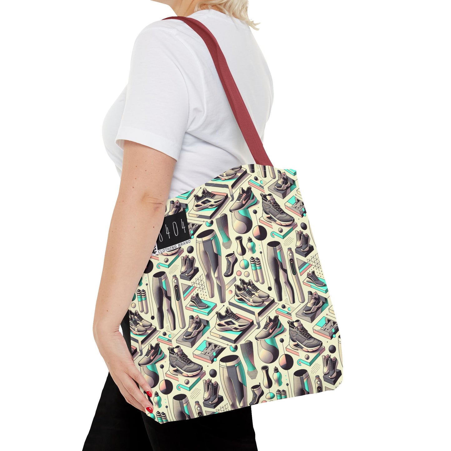 Tech-Infused Athleisure Futuristic Athletic Tech Tote Bag - 8404 Design-44