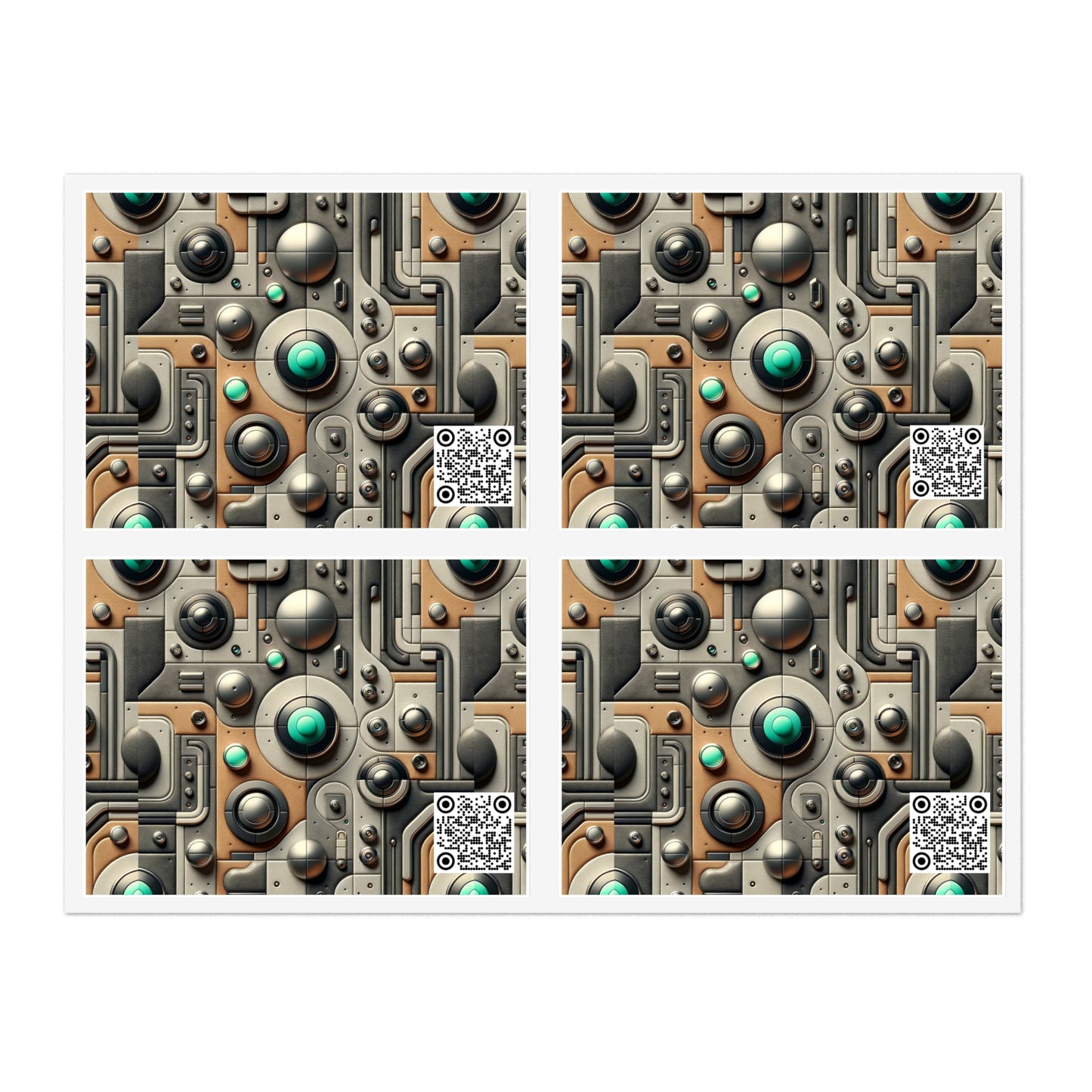 Tech Utility Chic Tech-Forward Minimalist Sticker Sheets - 8404 Design-54