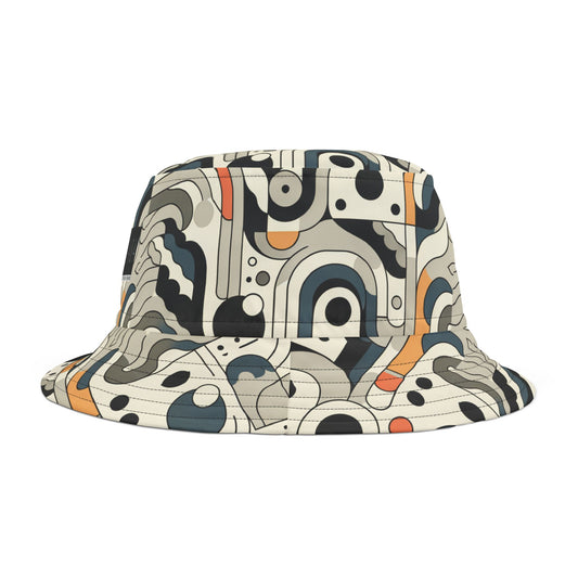 Modern Minimalism Minimalist Tech Bucket Hat - 8404 Design-60