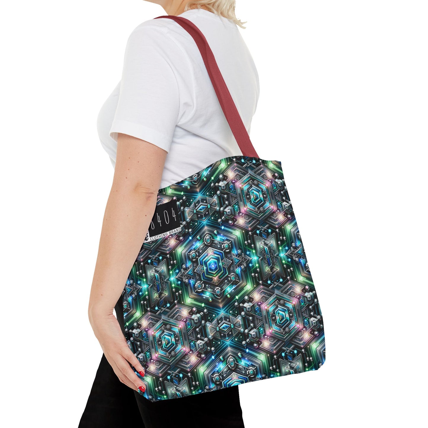 Tech-Infused Futurism Futuristic Tech Tote Bag - 8404 Design-63