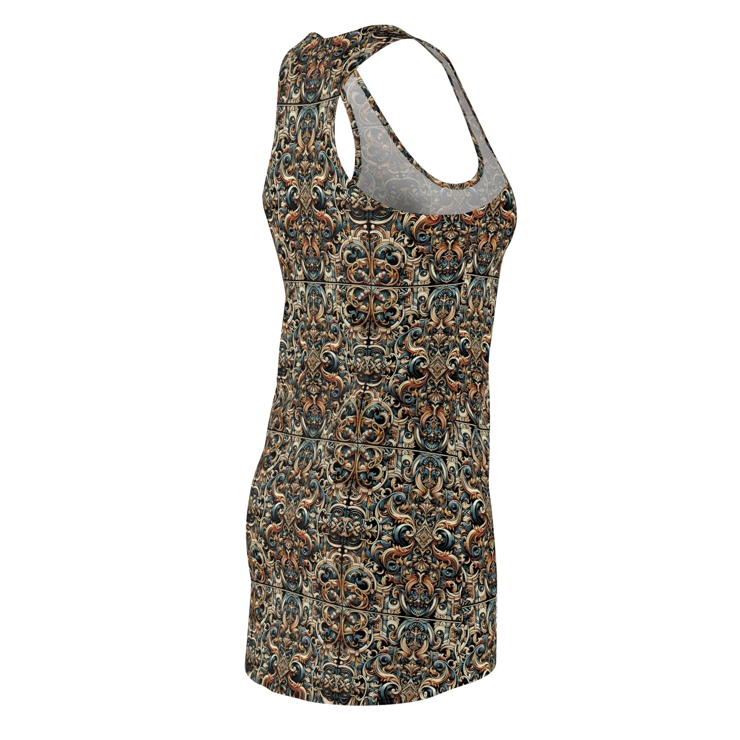 Urban Renaissance Historical Fusion With Street Edge Women's Cut & Sew Racerback Dress - 8404 Design-59