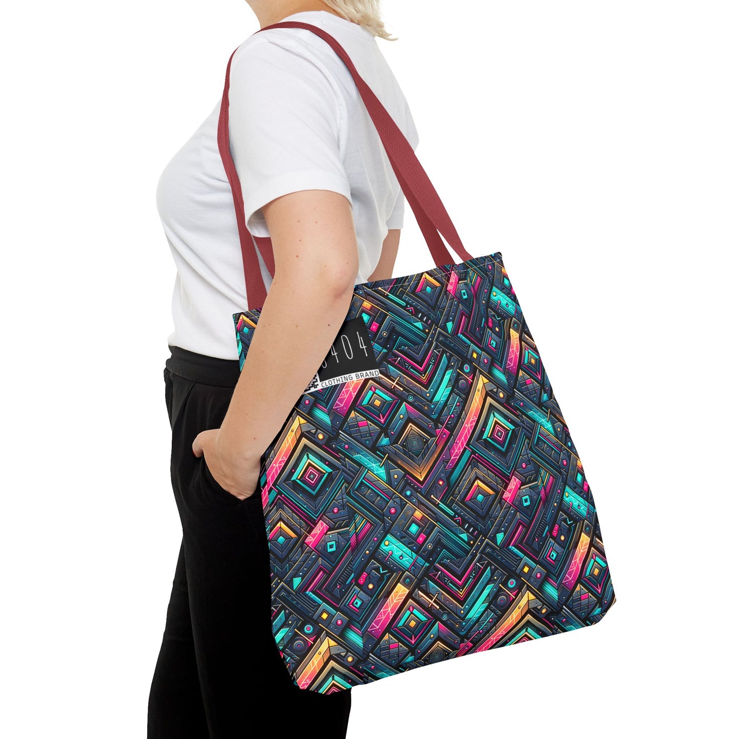 Tech-Inspired Graphics Cyberpunk Cool Tote Bag - 8404 Design-67