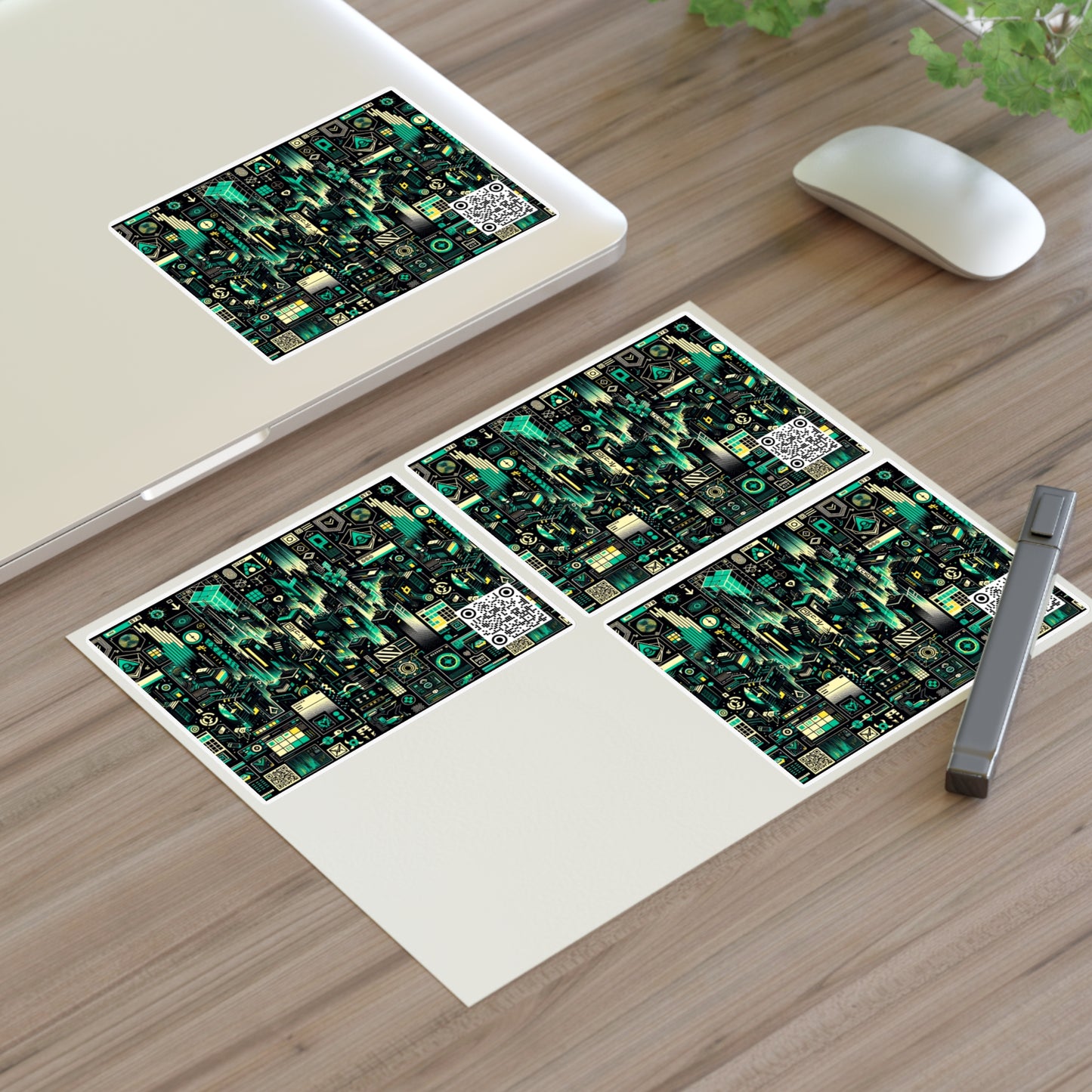 Digital Dystopia Tech Noir Sticker Sheets - 8404 Design-63