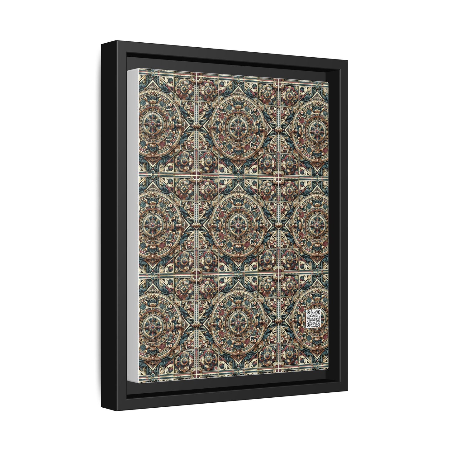Urban Renaissance Historical Fusion With Street Edge Matte Canvas, Framed (multi-Color) - 8404 Design-57 A