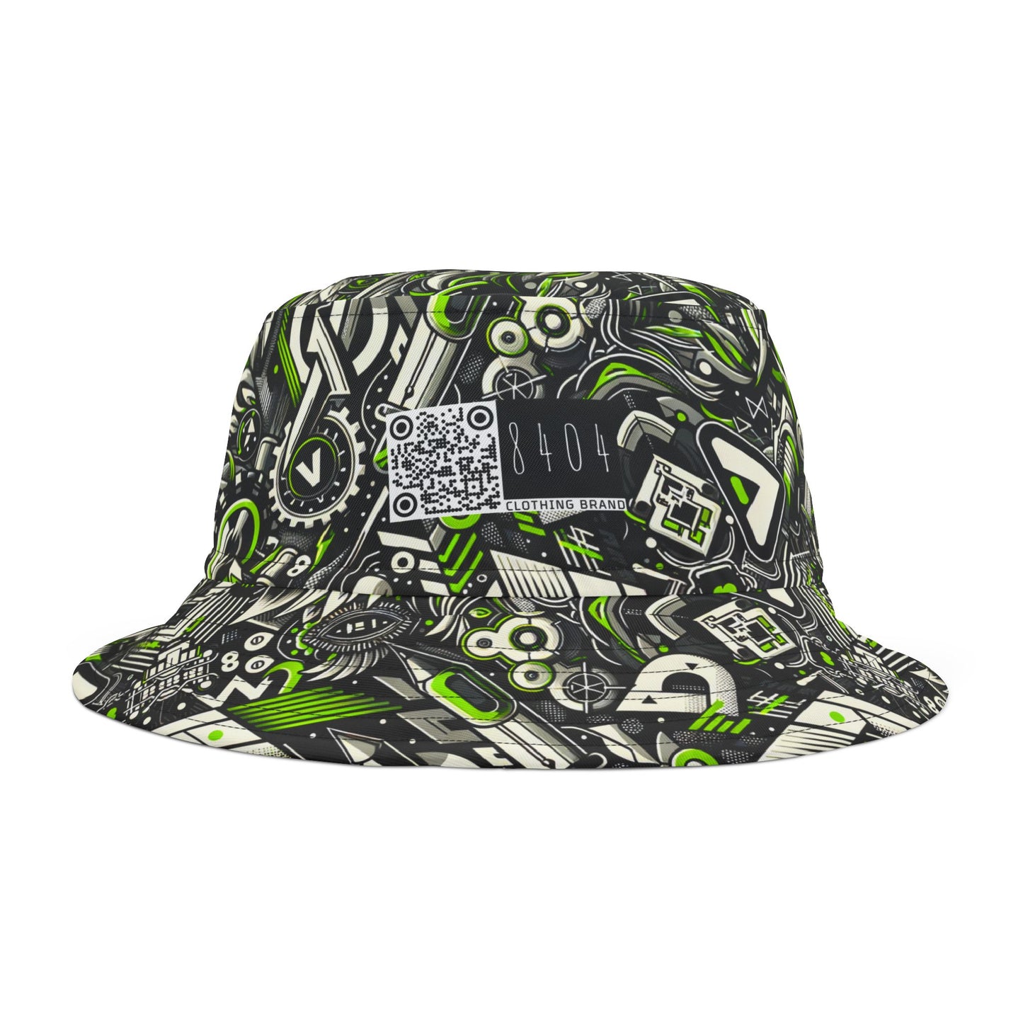 Graffiti Tech Fusion Bold Streetwear Fusion Bucket Hat - 8404 Design-59