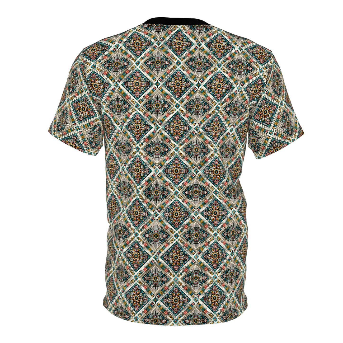Cultural Fusion Tech Blend of Cultural Heritage With Tech-Inspired Elements Unisex Cut & Sew Tee - 8404 Design-64
