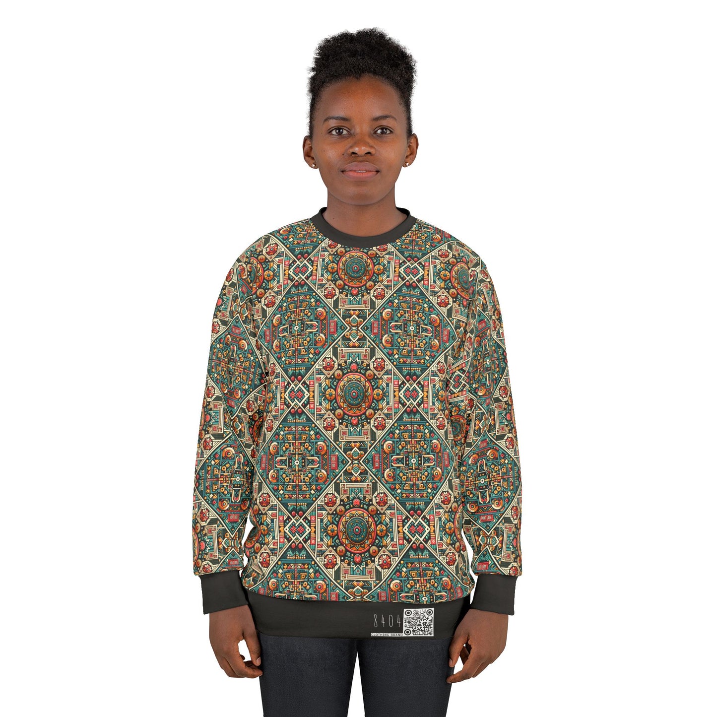 Cultural Fusion Tech Blend of Cultural Heritage With Tech-Inspired Elements Sweatshirt - 8404 Design-74