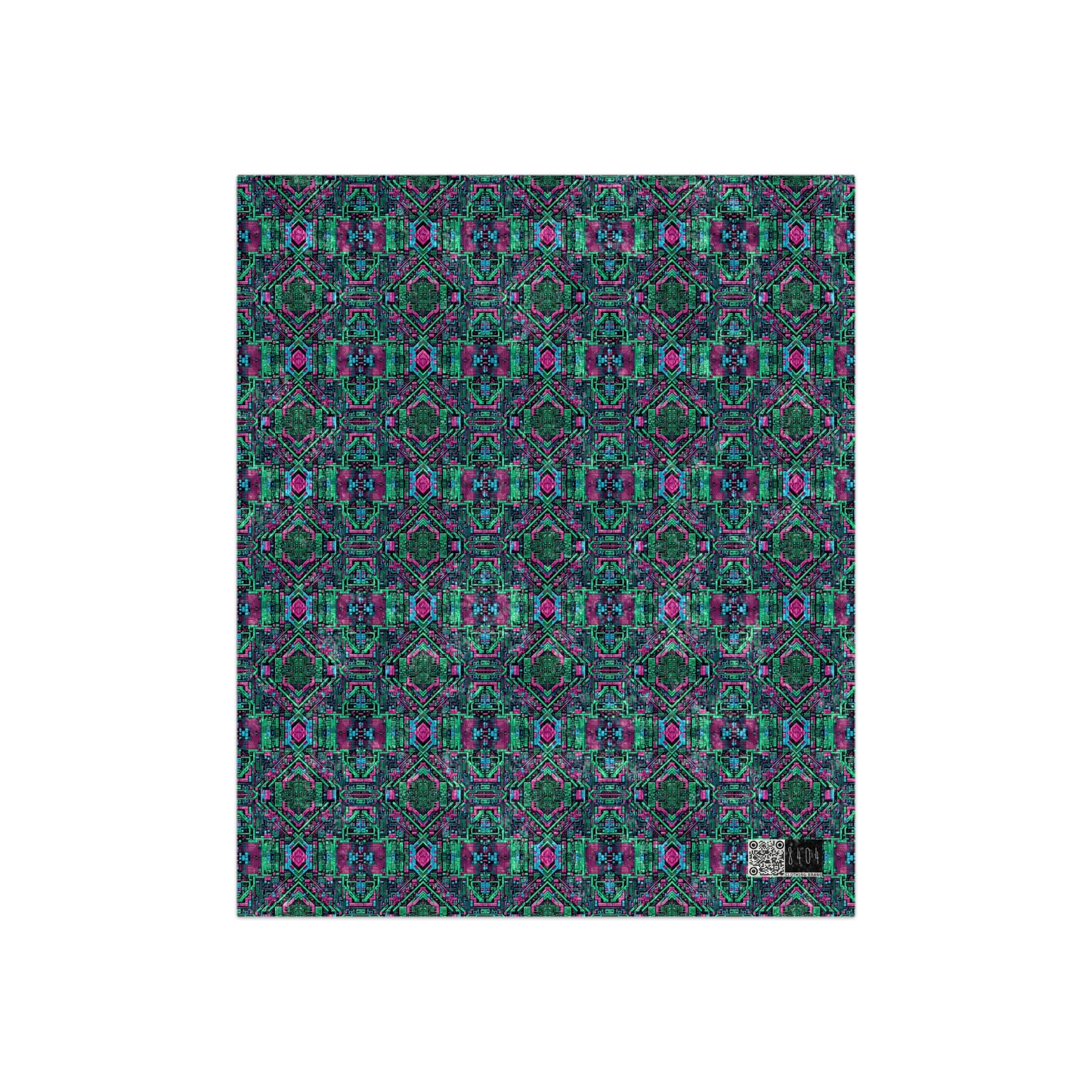 Digital Glitch Vibes Tech-Inspired Streetwear Crushed Velvet Blanket - 8404 Design-71