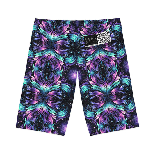 Iridescent Dream Futuristic Tech Women's Bike Shorts - 8404 Design-60