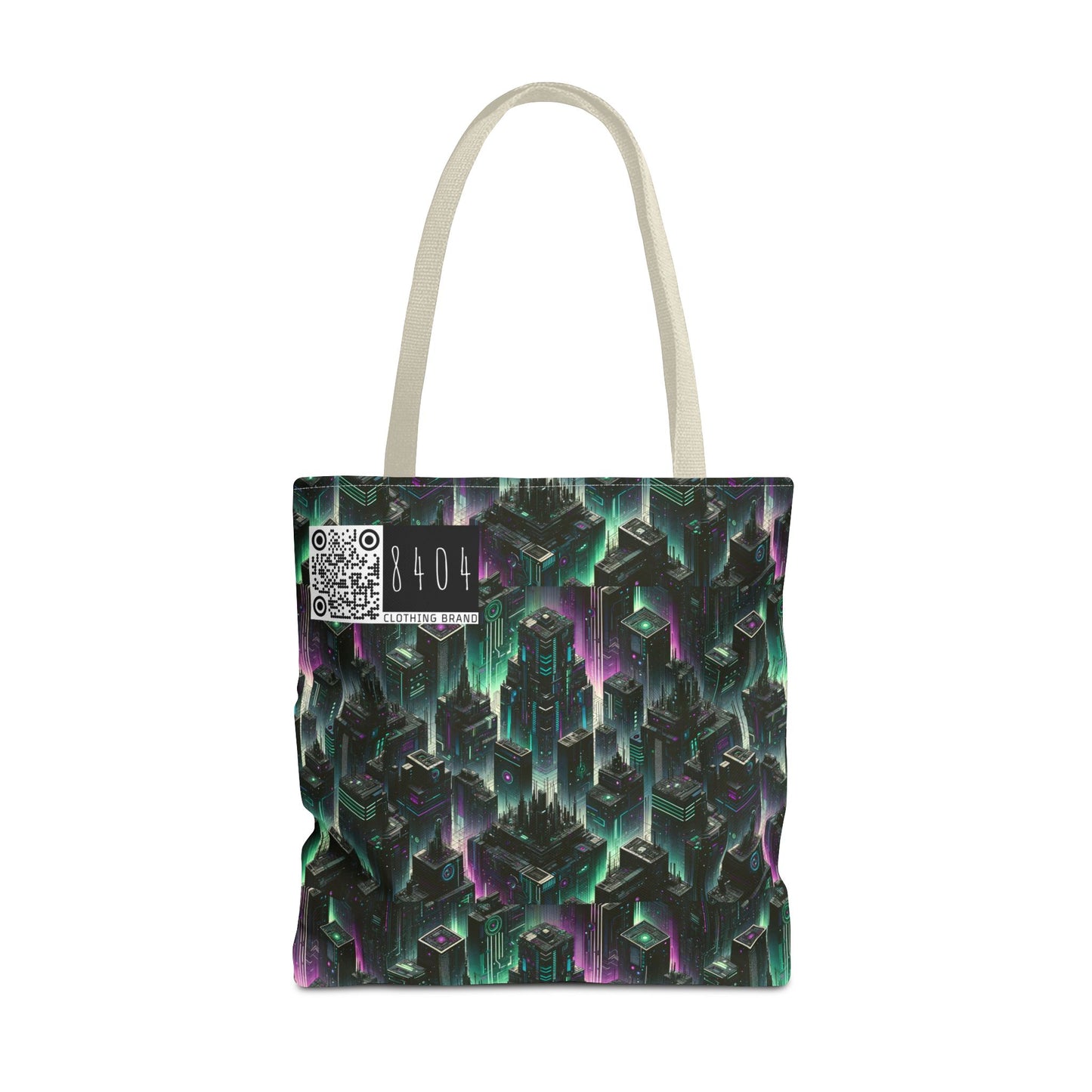 Tech Noir Aesthetics Tech-Forward Urban Dystopia Tote Bag - 8404 Design-44