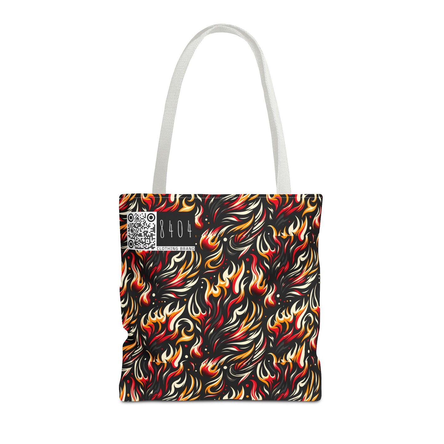 Fire & Flames Bold Streetwear Statement Tote Bag - 8404 Design-60