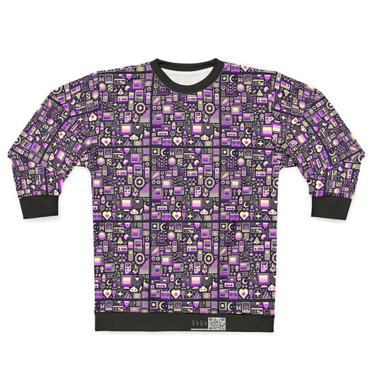 Digital Nostalgia Remix Modern Vintage Fusion Sweatshirt - 8404 Design-54