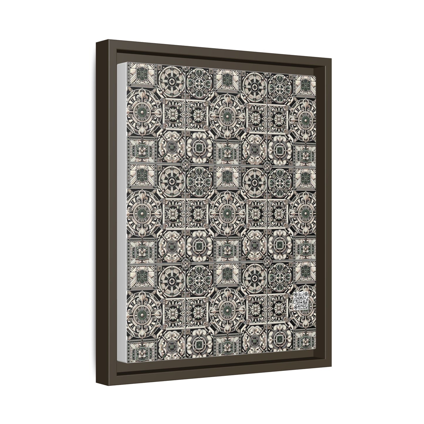 Cyber Garden Party Tech Garden Extravaganza Matte Canvas, Framed (multi-Color) - 8404 Design-45 A