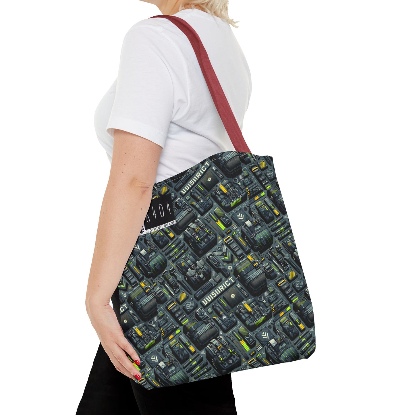 Tech Utility Streetwear Futuristic Tech-Forward Tote Bag - 8404 Design-47
