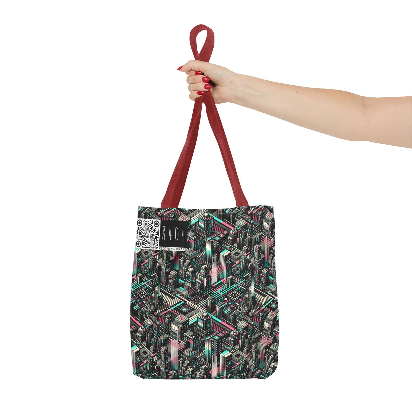 Digital Dreamland Tech-Inspired Streetwear Tote Bag - 8404 Design-51