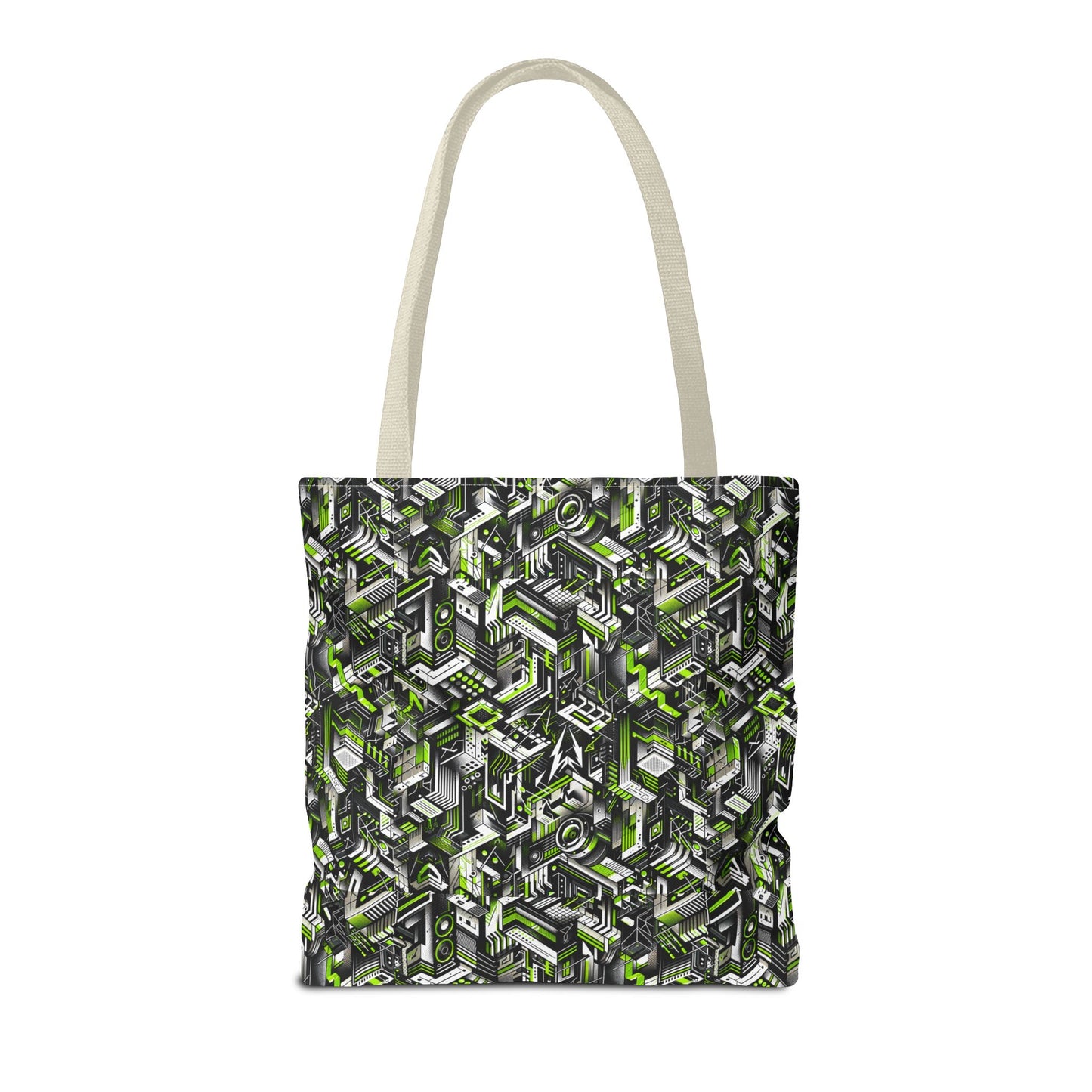 Graffiti Tech Fusion Bold Streetwear Fusion Tote Bag - 8404 Design-53