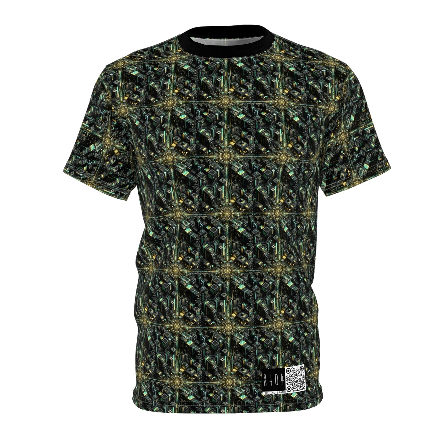 Tech Noir Graphics Tech-Inspired Streetwear Unisex Cut & Sew Tee - 8404 Design-66