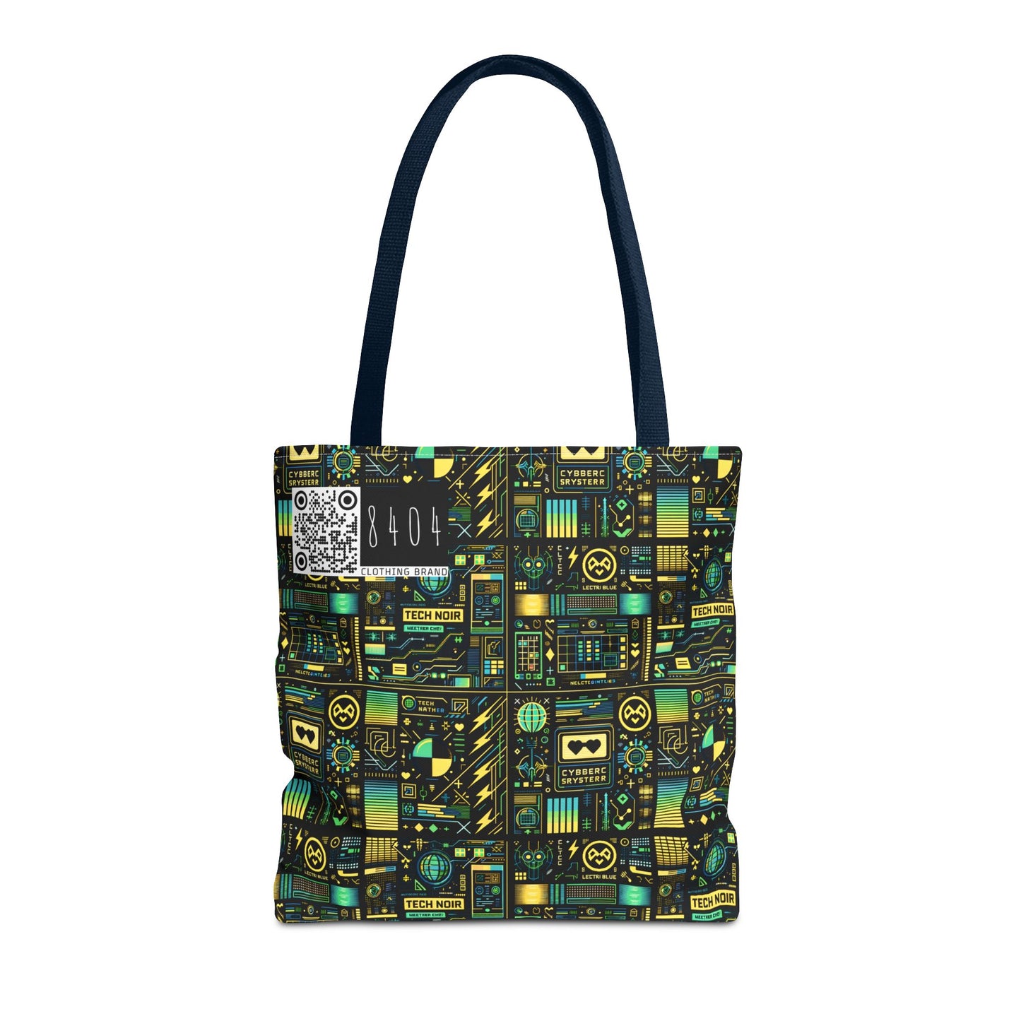 Digital Dystopia Tech Noir Tote Bag - 8404 Design-57