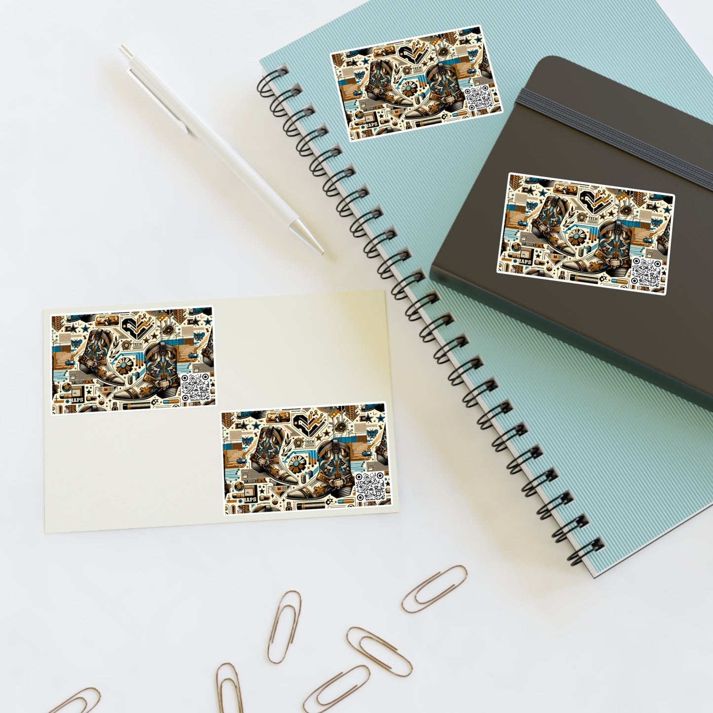Digital Cowboy Chic Tech-Infused Western Fusion Sticker Sheets - 8404 Design-45