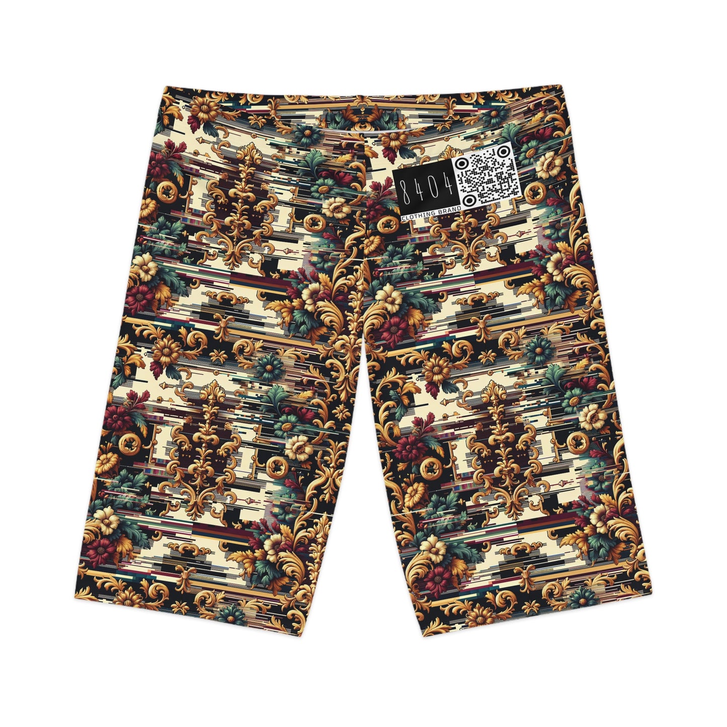 Digital Renaissance Modern Baroque Fusion Women's Bike Shorts - 8404 Design-63