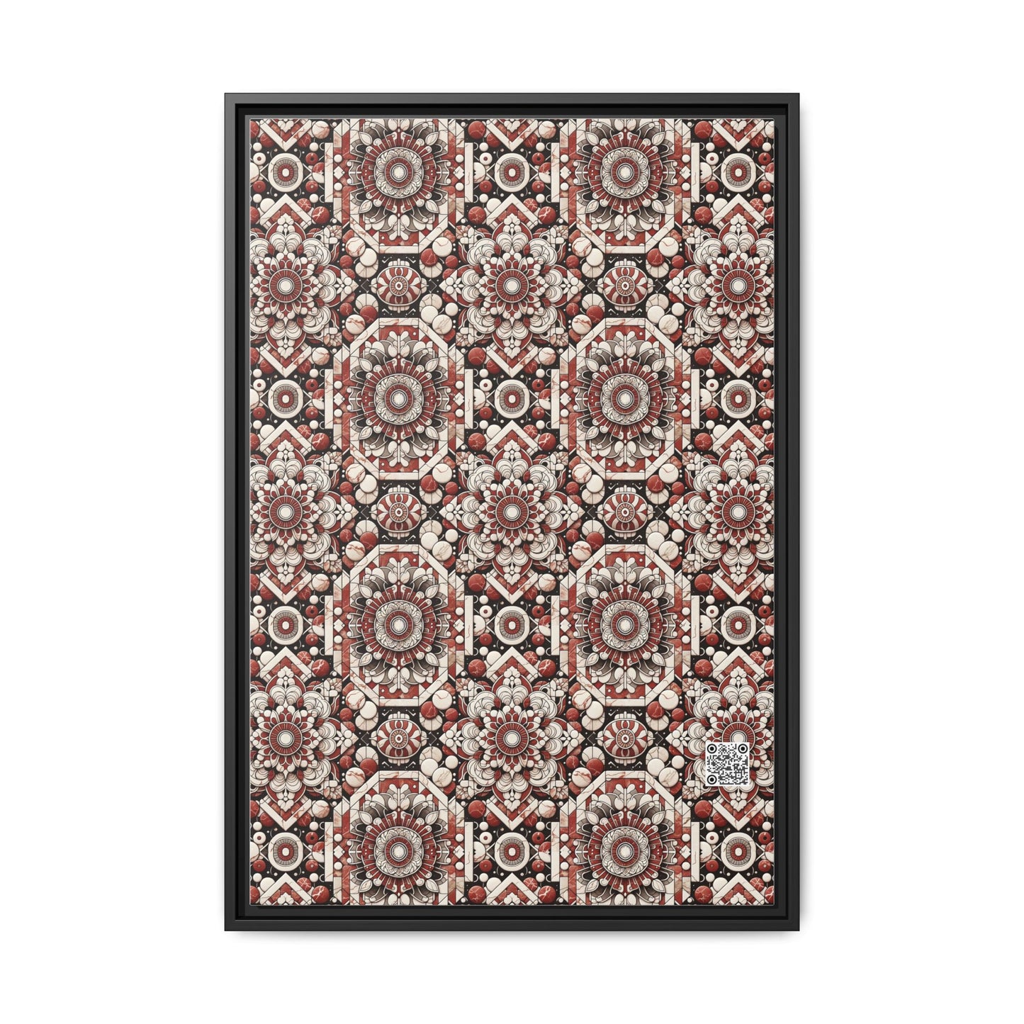 Neo Jomon Sculptural Aesthetics Artisanal Streetwear Matte Canvas, Framed (multi-Color) - 8404 Design-55 A