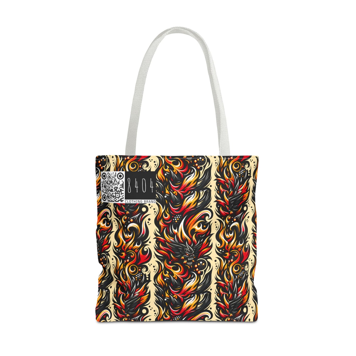 Flame Graphics Maximalist Streetwear Tote Bag - 8404 Design-65