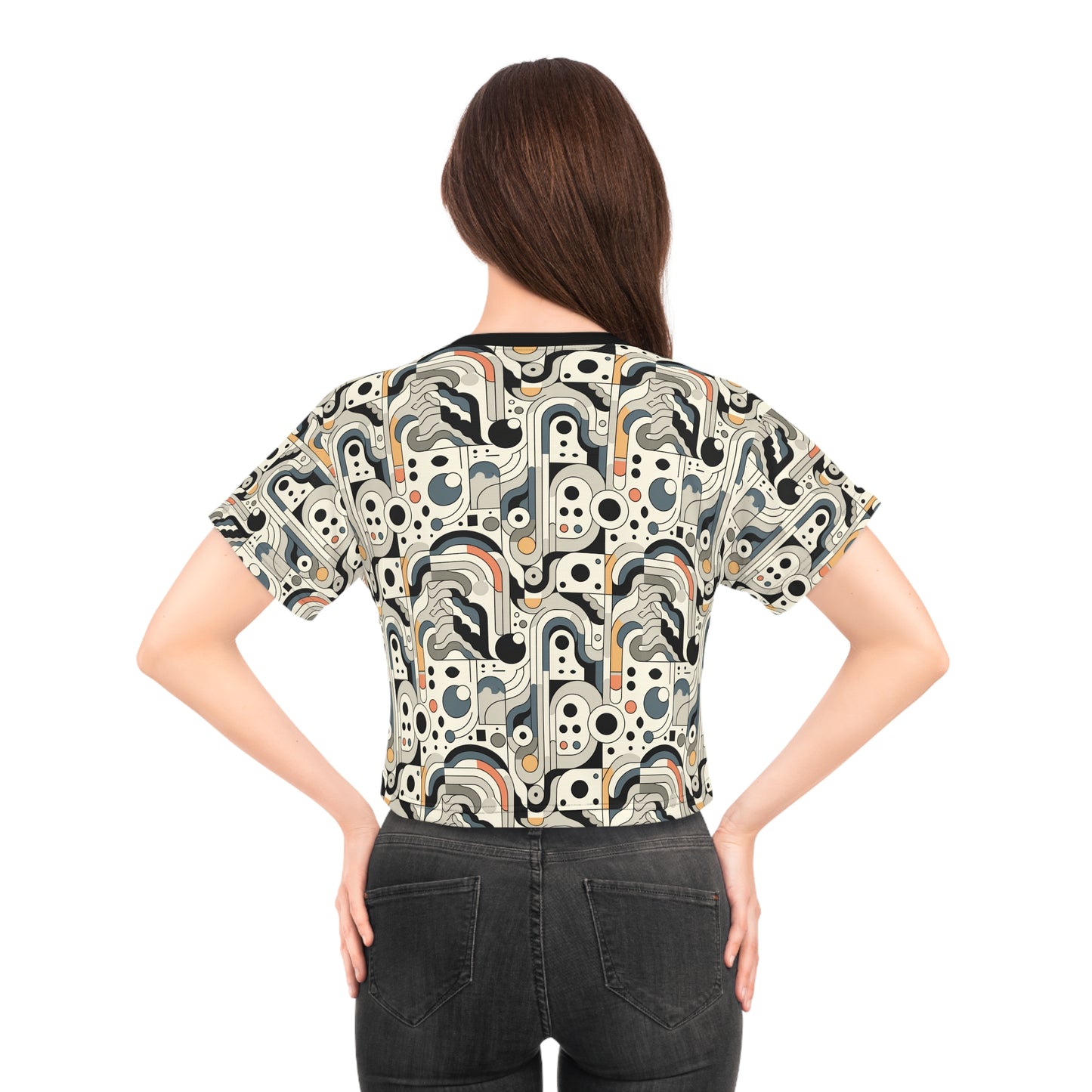 Modern Minimalism Minimalist Tech Crop Tee - 8404 Design-60