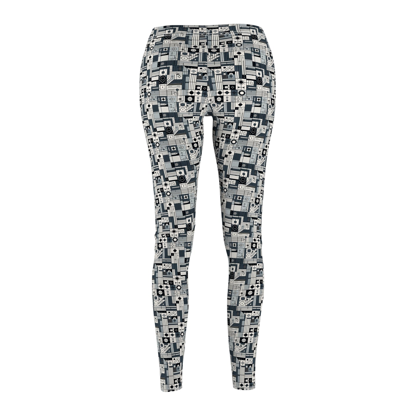 Digital Minimalism Minimalist Tech Women's Cut & Sew Casual Leggings - 8404 Design-49