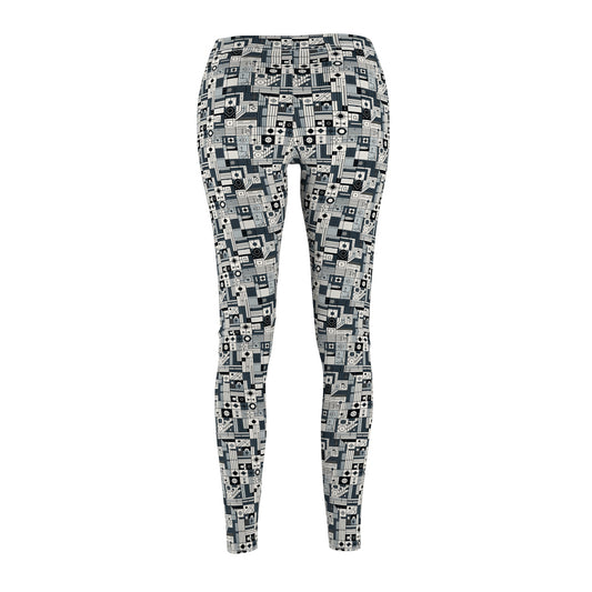 Digital Minimalism Minimalist Tech Women's Cut & Sew Casual Leggings - 8404 Design-49
