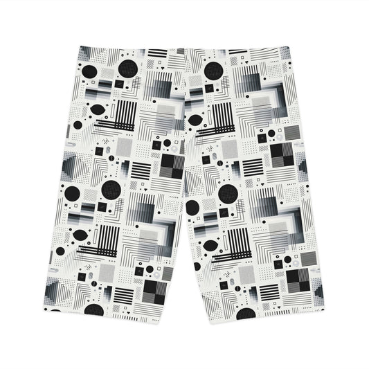 Digital Minimalism Minimalist Tech Women's Bike Shorts - 8404 Design-60